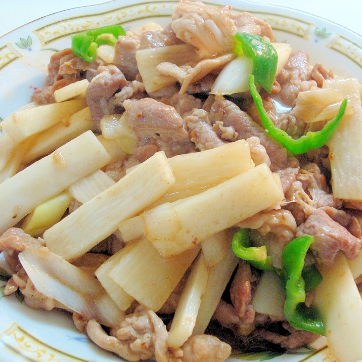 豚肉と山芋の★シャキシャキ炒め~♪
